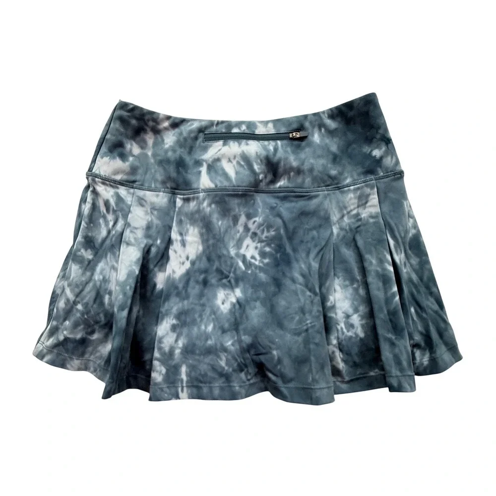Soothfeel Skort Women S Blue Tie Dye Pleated Athletic Tennis Golf Skirt‎ Pocket